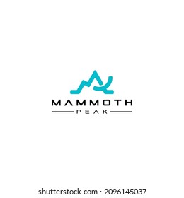 mammoth abstract logo vector design