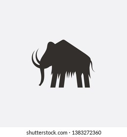 mammoth animal icon sign signifier vector