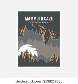 mammoth cave National Park poster vector illustration design