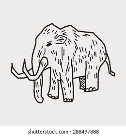Mammoth doodle
