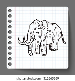 Mammoth doodle