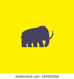 mammoth elephant logo vector icon illustration inspiration