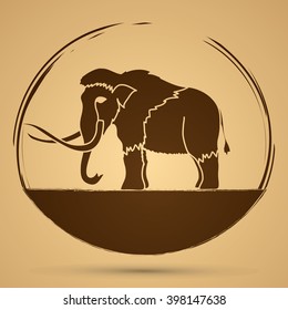 Mammoth graphic vector.