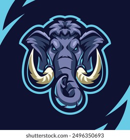 Mammoth Head for esport or gaming logo