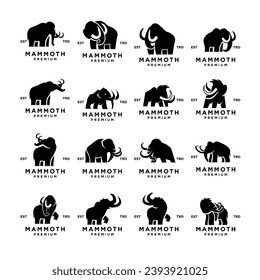 Mammoth icon design icon illustration template