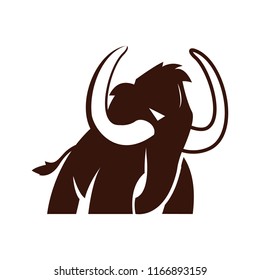 mammoth illustration logo icon vector