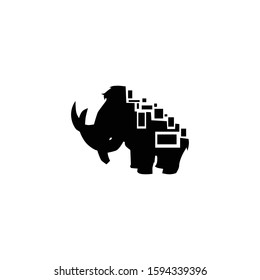 mammoth logo design and illustration