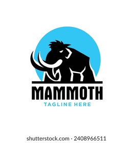 Mammoth Logo Design. Simple and Modern. Vector illustration