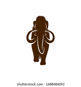 
Mammoth logo design vector template. Silhouette of Mammoth design illustration