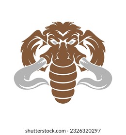Mammoth logo icon design illustration