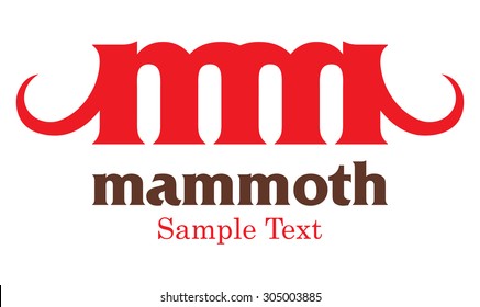 Mammoth logo special for any sports company