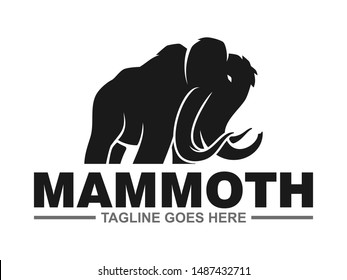 mammoth logo for your business , simple clean logo