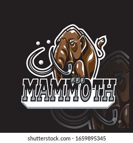 mammoth mascot esport logo design