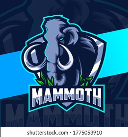 mammoth mascot esport logo design