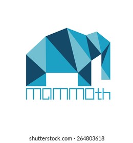 mammoth in polygon style