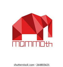 mammoth in polygon style