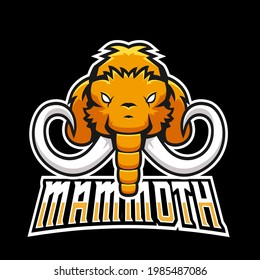 Mammoth sport or esport gaming mascot logo template, for your team