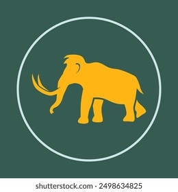 Mamut icono de moda astuto abstracto hermoso diseño de ilustraciones de colores de Ilustración vectorial