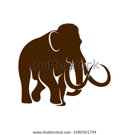 
Mammott logo design vector template. Silhouette of Mammott design illustration