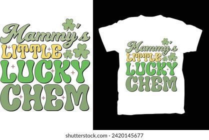Mammy's Little Lucky Chem T-shirt Design Retro Bundle
