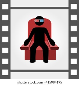 Man in 3d glasses