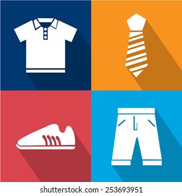 Man Accessories icon great for any use. Vector EPS10.