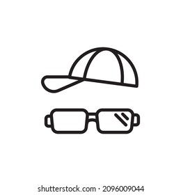 MAN ACCESSORIES icon in vector. Logotype