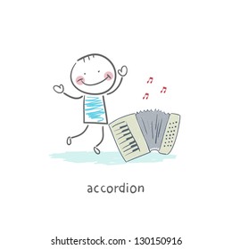 Man and accordion
