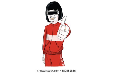 man action, cartoon, icon vector