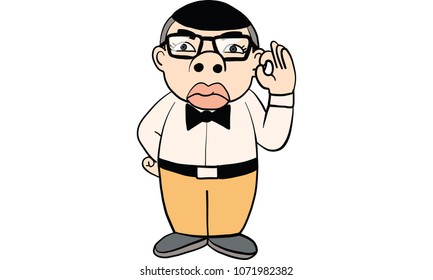 man action cartoon, vector