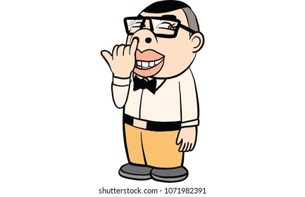man action cartoon, vector