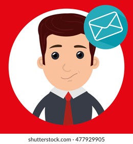 man adult envelope icon