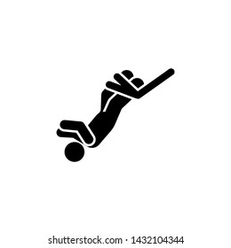 Man adventure bungee jumping icon. Element of pictogram adventure illustration