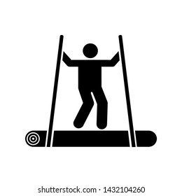Man adventure fart wood icon. Element of pictogram adventure illustration