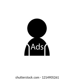 Man in advertising clothes icon. Element of marketing. Premium quality graphic design icon. Signs and symbols collection icon for websites, web design, mobile app on white background