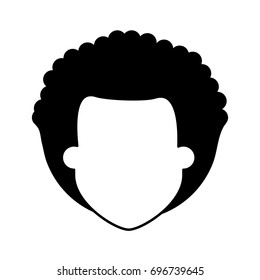 man with afro avatar icon image