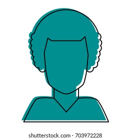  man with afro portrait avatar icon image 