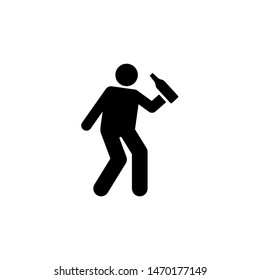 Man, alcohol, drink icon. Element of daily routine icon