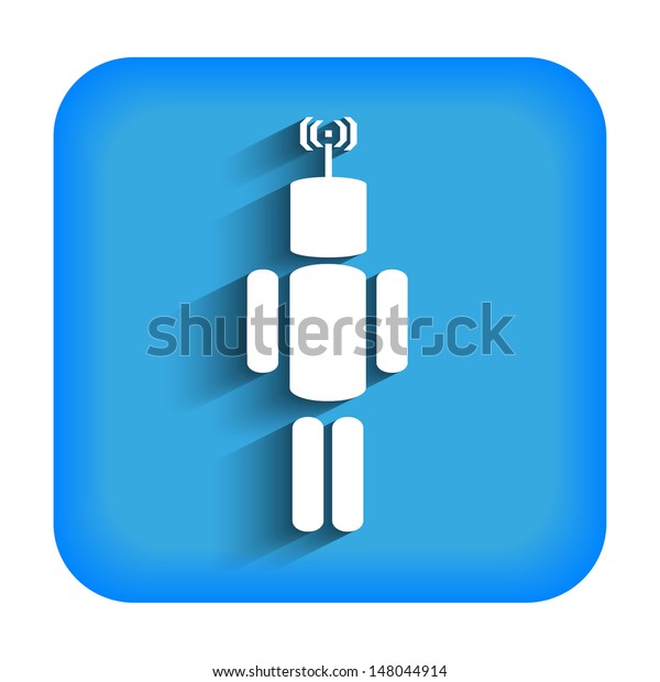 Man Antenna On His Head Icon Stock Vector Royalty Free 148044914