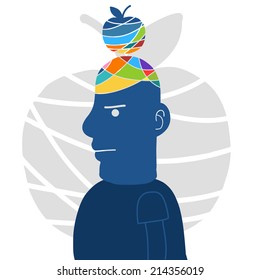 Man with Apple