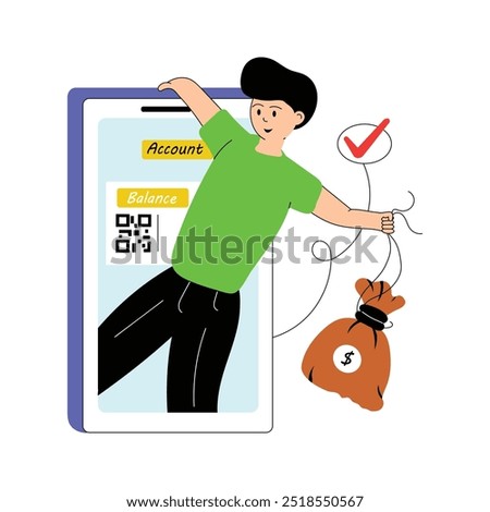 Man applying for a bank loan through an online application