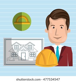 man architect tools