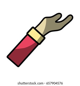 man arm hand up icon