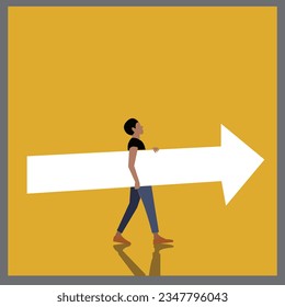 MAN ARROW NEW VECTOR DESIGN