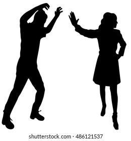 man attack woman