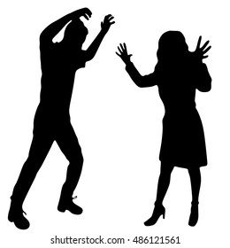 man attack woman