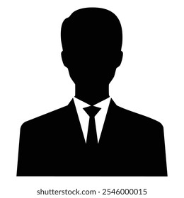 a man avatar in a business suit vector object