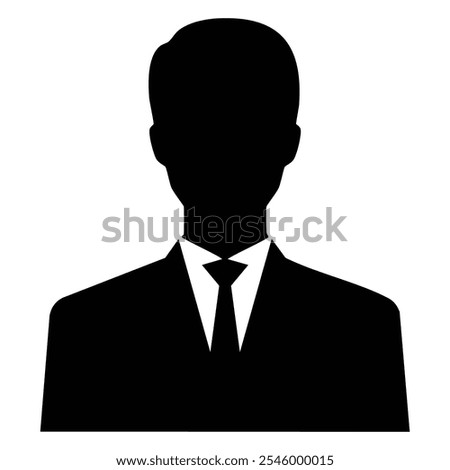a man avatar in a business suit vector object