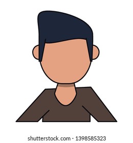 man avatar cartoon character portrait