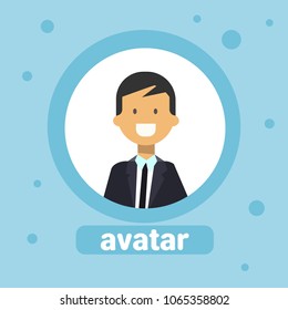Man Avatar Caucasian Businessman Profile Icon Element User Male Face